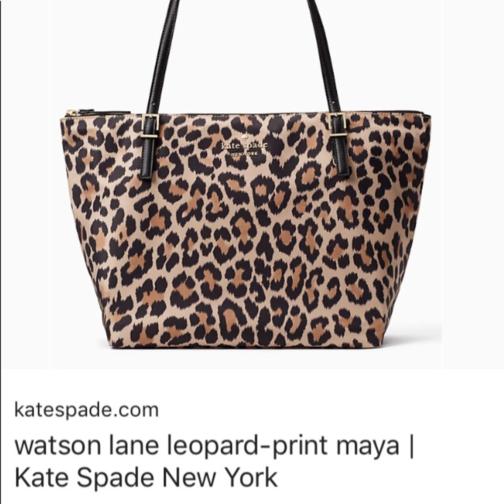 Maya oh Maya! Kate spade leopard bag